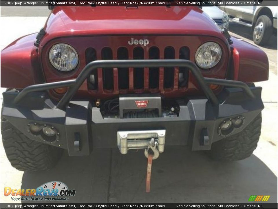 2007 Jeep Wrangler Unlimited Sahara 4x4 Red Rock Crystal Pearl / Dark Khaki/Medium Khaki Photo #10