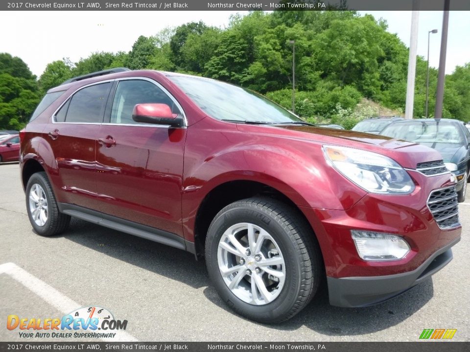 2017 Chevrolet Equinox LT AWD Siren Red Tintcoat / Jet Black Photo #3