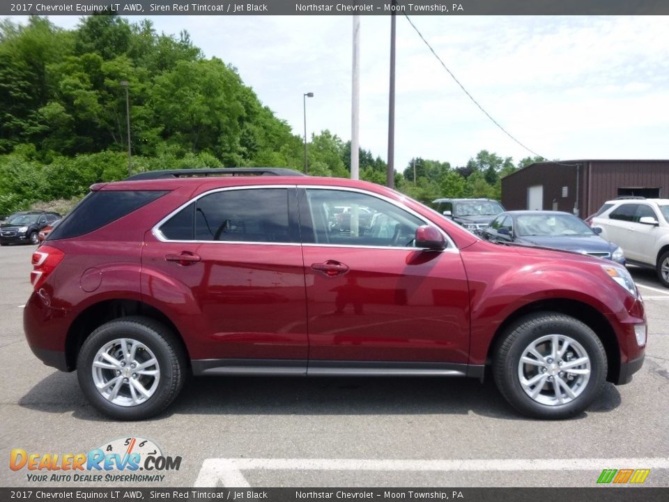 2017 Chevrolet Equinox LT AWD Siren Red Tintcoat / Jet Black Photo #4