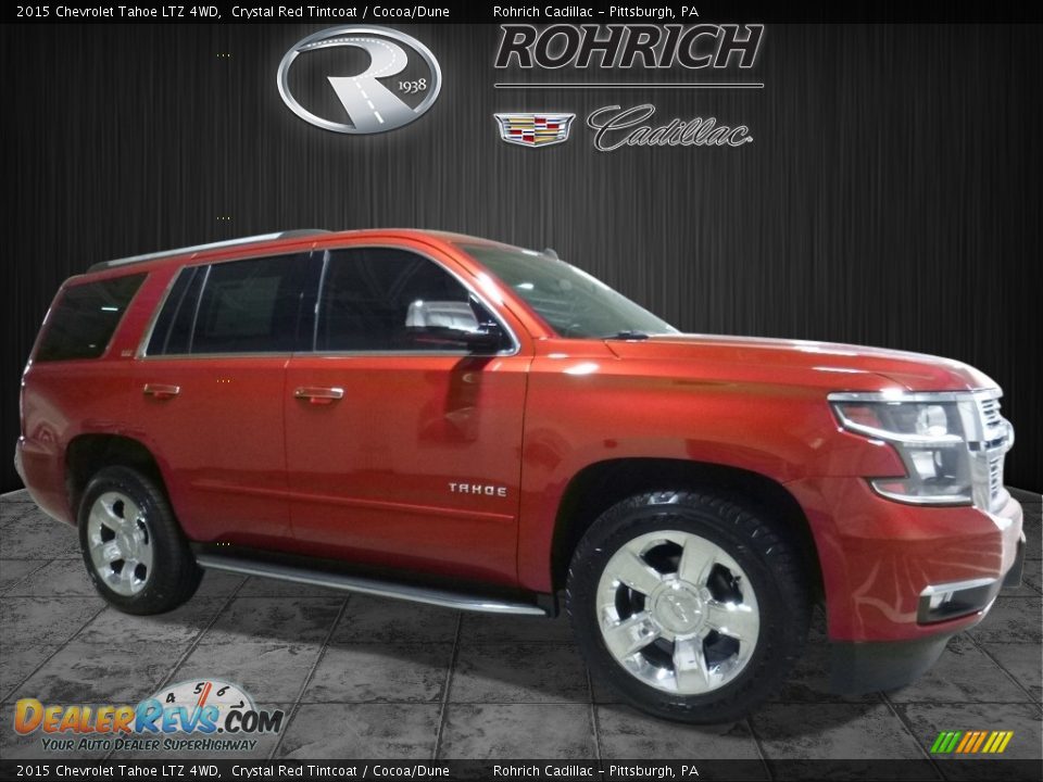 2015 Chevrolet Tahoe LTZ 4WD Crystal Red Tintcoat / Cocoa/Dune Photo #1