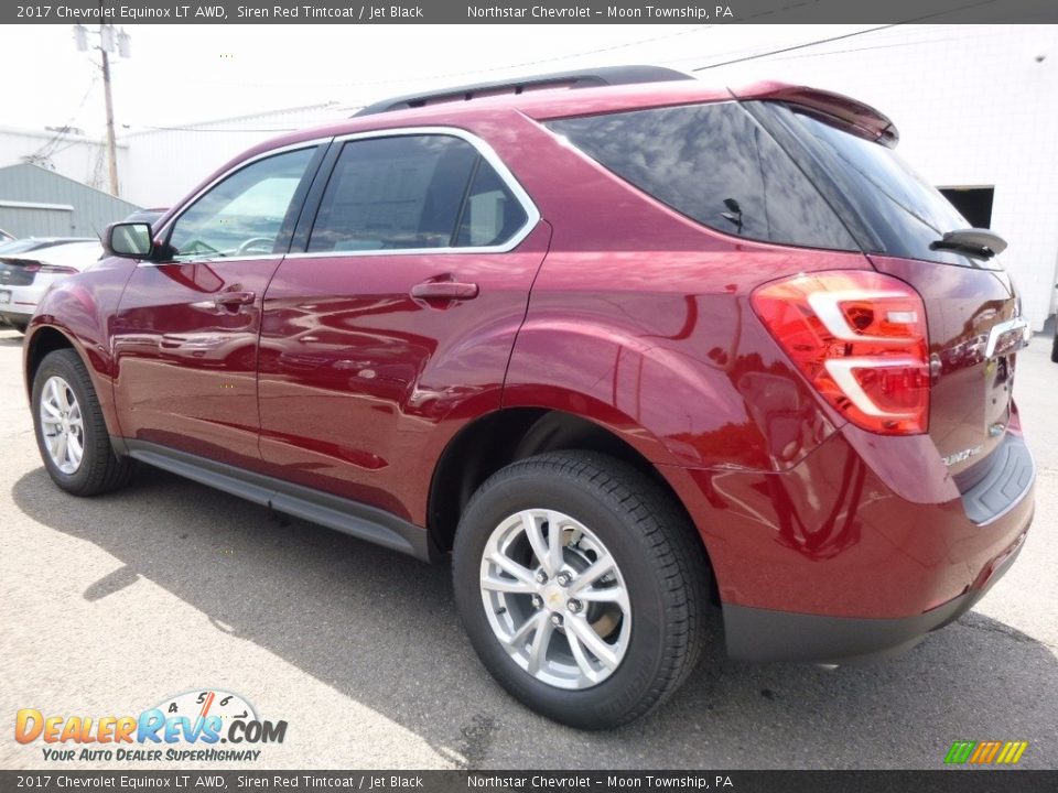 2017 Chevrolet Equinox LT AWD Siren Red Tintcoat / Jet Black Photo #8