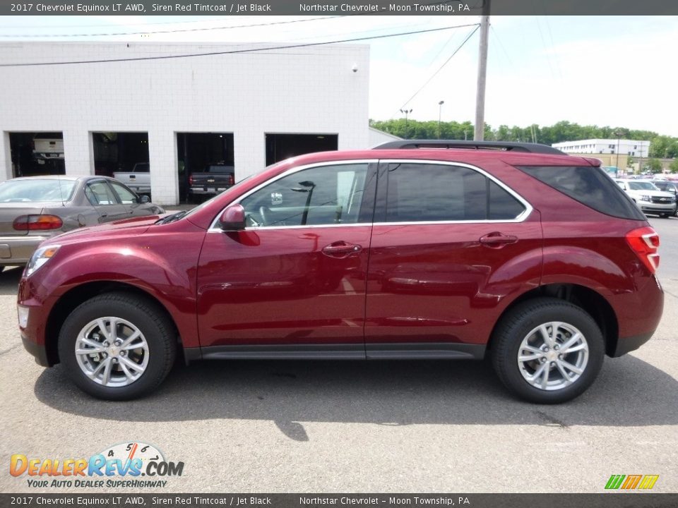 2017 Chevrolet Equinox LT AWD Siren Red Tintcoat / Jet Black Photo #9