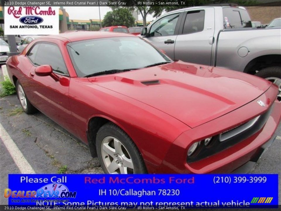 2010 Dodge Challenger SE Inferno Red Crystal Pearl / Dark Slate Gray Photo #1
