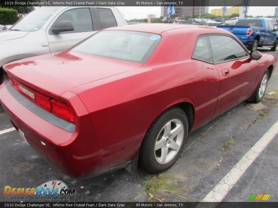 2010 Dodge Challenger SE Inferno Red Crystal Pearl / Dark Slate Gray Photo #6