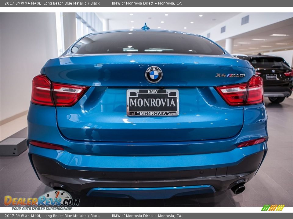 2017 BMW X4 M40i Long Beach Blue Metallic / Black Photo #4