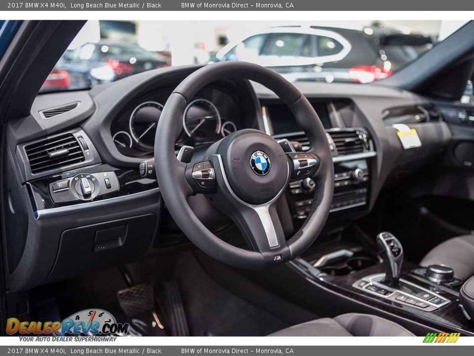 Black Interior - 2017 BMW X4 M40i Photo #6