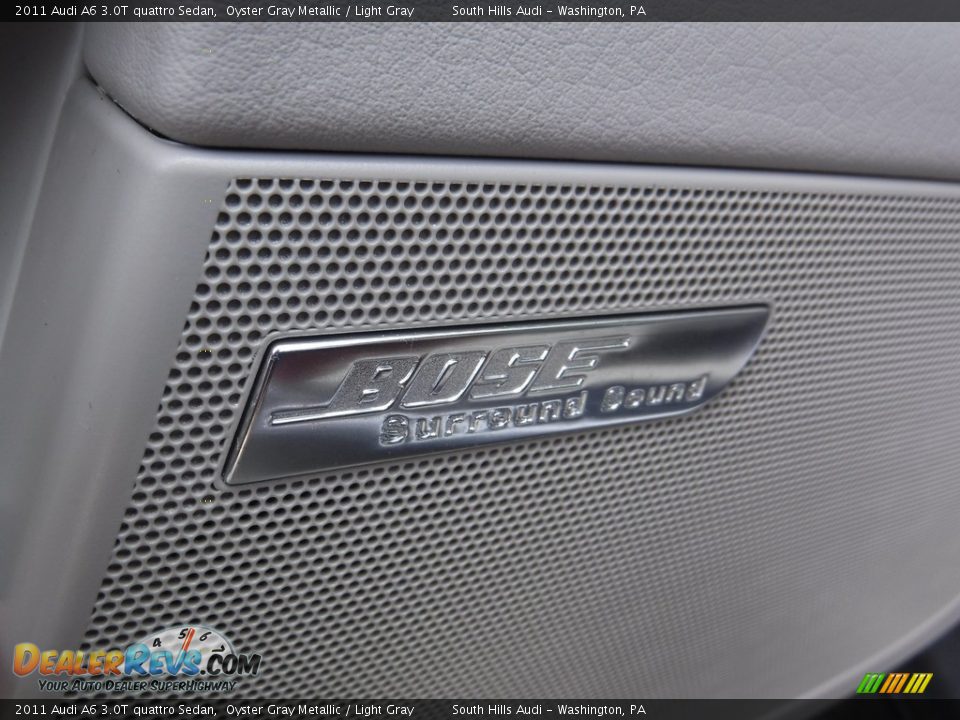 2011 Audi A6 3.0T quattro Sedan Oyster Gray Metallic / Light Gray Photo #21