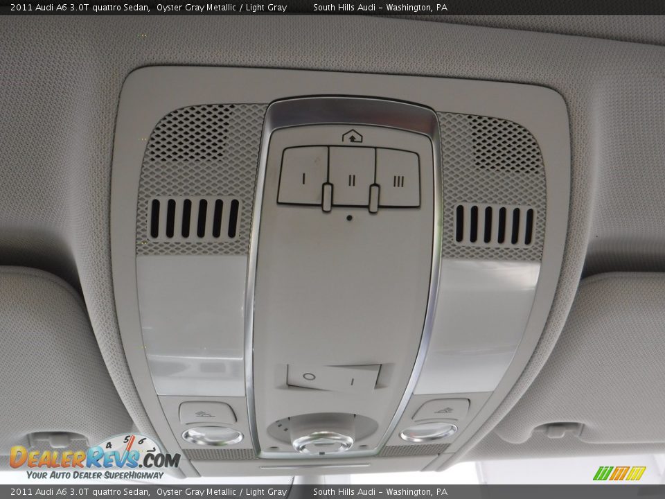 2011 Audi A6 3.0T quattro Sedan Oyster Gray Metallic / Light Gray Photo #33