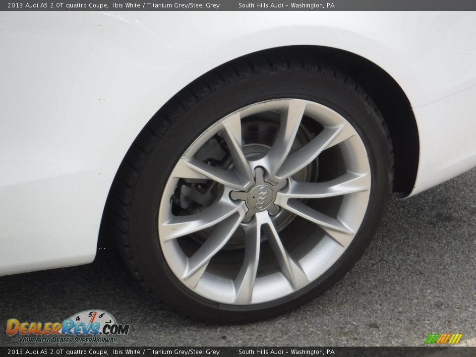 2013 Audi A5 2.0T quattro Coupe Ibis White / Titanium Grey/Steel Grey Photo #4