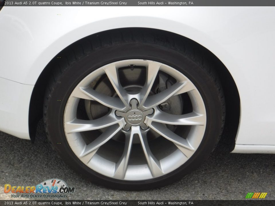 2013 Audi A5 2.0T quattro Coupe Ibis White / Titanium Grey/Steel Grey Photo #5