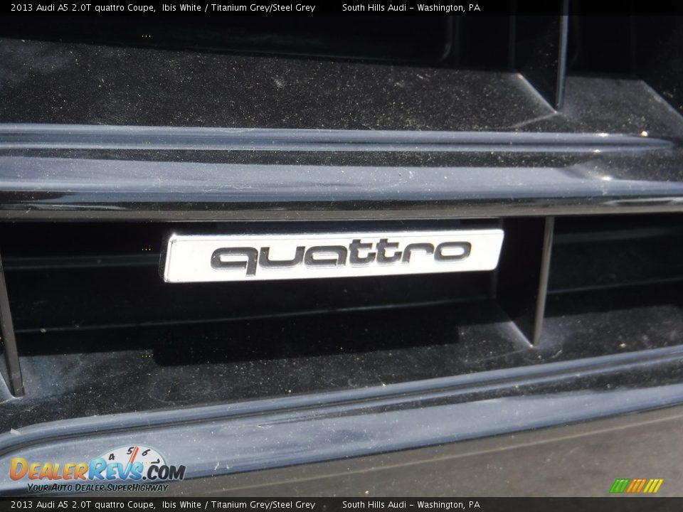 2013 Audi A5 2.0T quattro Coupe Ibis White / Titanium Grey/Steel Grey Photo #7