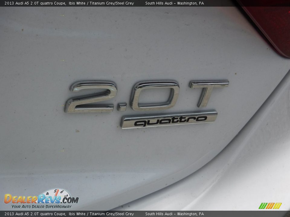 2013 Audi A5 2.0T quattro Coupe Ibis White / Titanium Grey/Steel Grey Photo #16
