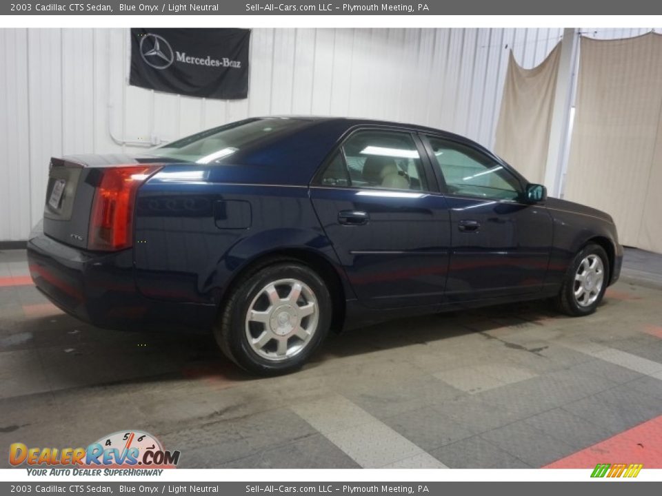 2003 Cadillac CTS Sedan Blue Onyx / Light Neutral Photo #7