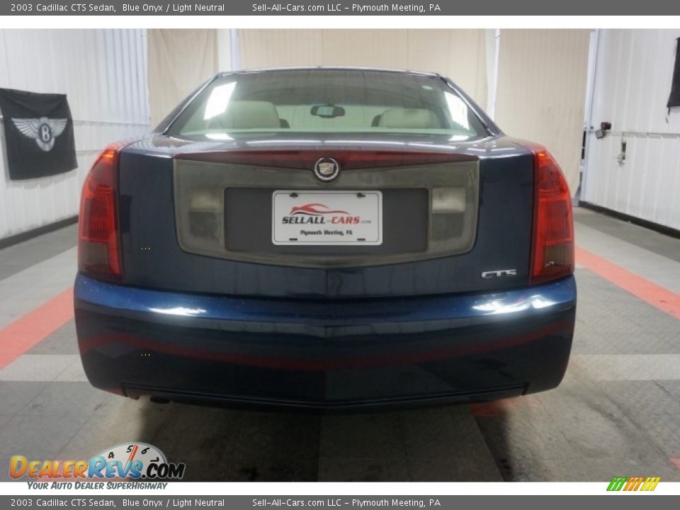 2003 Cadillac CTS Sedan Blue Onyx / Light Neutral Photo #9