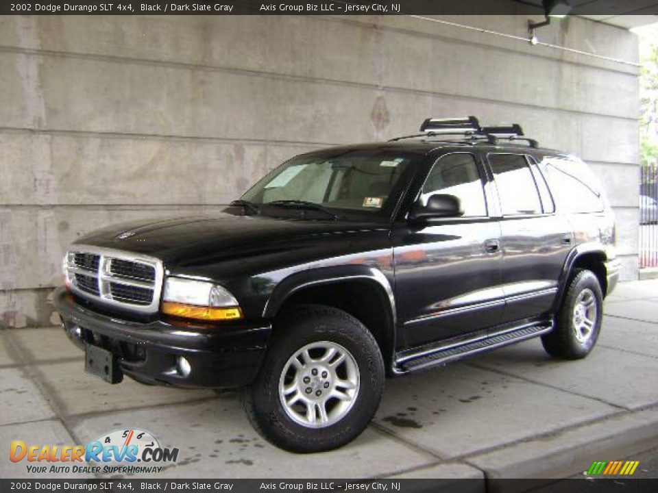 2002 Dodge Durango SLT 4x4 Black / Dark Slate Gray Photo #2