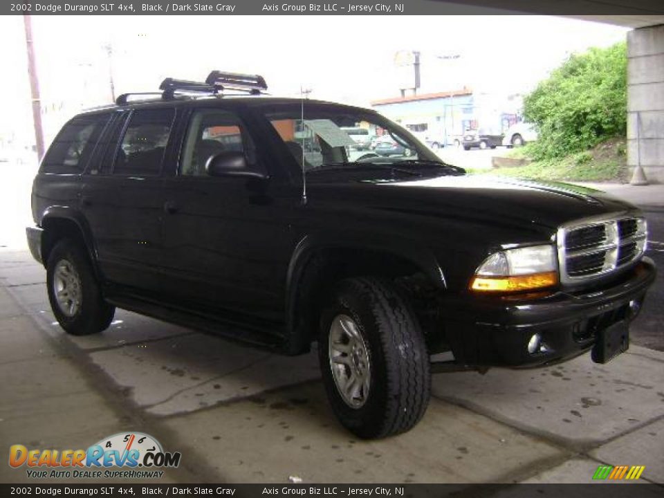 2002 Dodge Durango SLT 4x4 Black / Dark Slate Gray Photo #4