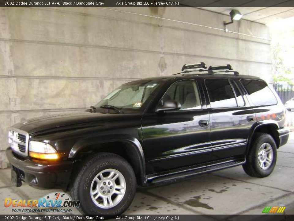 2002 Dodge Durango SLT 4x4 Black / Dark Slate Gray Photo #7