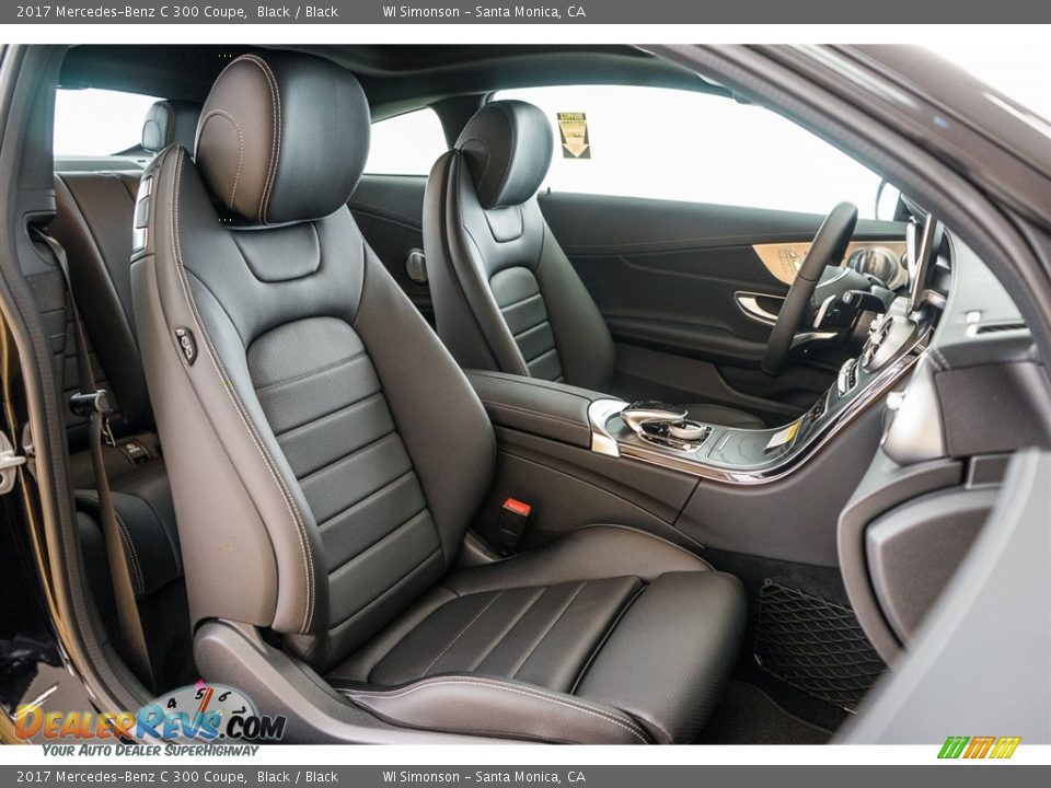 Black Interior - 2017 Mercedes-Benz C 300 Coupe Photo #2