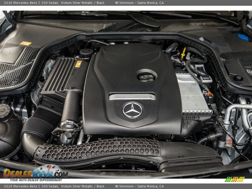 2016 Mercedes-Benz C 300 Sedan Iridium Silver Metallic / Black Photo #9