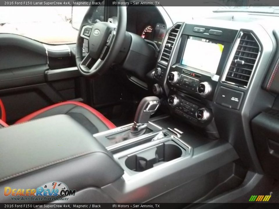 2016 Ford F150 Lariat SuperCrew 4x4 Magnetic / Black Photo #7