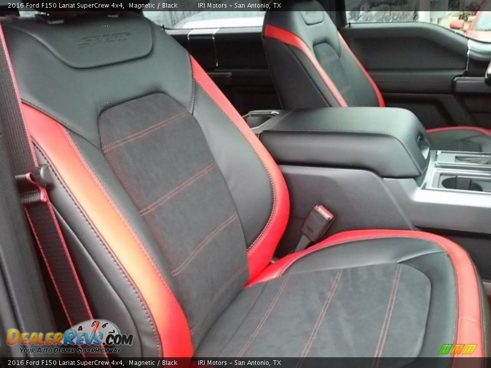 2016 Ford F150 Lariat SuperCrew 4x4 Magnetic / Black Photo #12