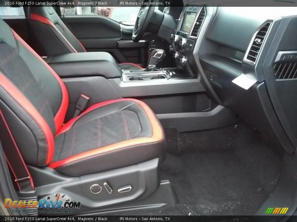 2016 Ford F150 Lariat SuperCrew 4x4 Magnetic / Black Photo #13