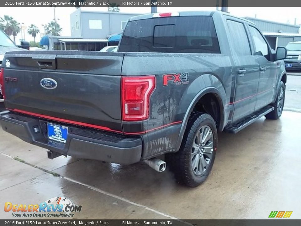 2016 Ford F150 Lariat SuperCrew 4x4 Magnetic / Black Photo #16