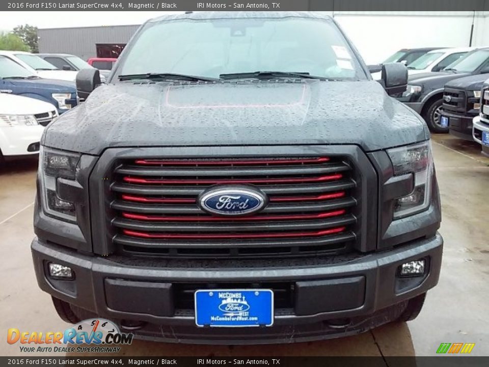 2016 Ford F150 Lariat SuperCrew 4x4 Magnetic / Black Photo #19