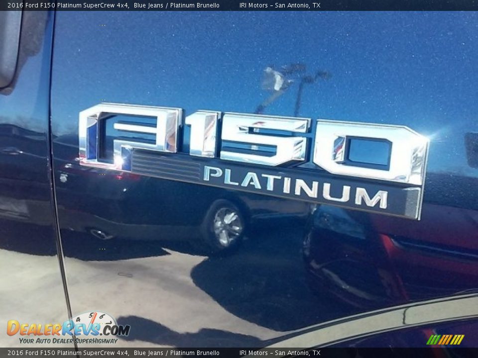 2016 Ford F150 Platinum SuperCrew 4x4 Blue Jeans / Platinum Brunello Photo #6