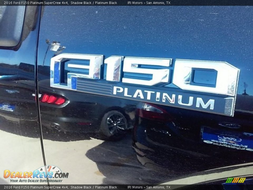 2016 Ford F150 Platinum SuperCrew 4x4 Shadow Black / Platinum Black Photo #7