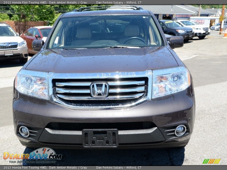 2013 Honda Pilot Touring 4WD Dark Amber Metallic / Gray Photo #2