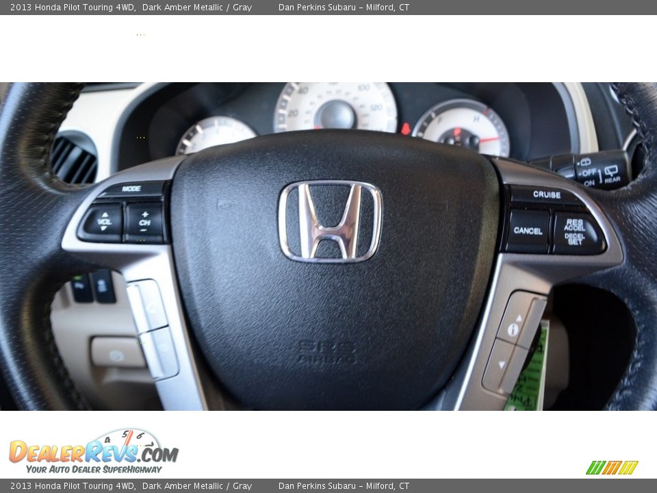 2013 Honda Pilot Touring 4WD Dark Amber Metallic / Gray Photo #16