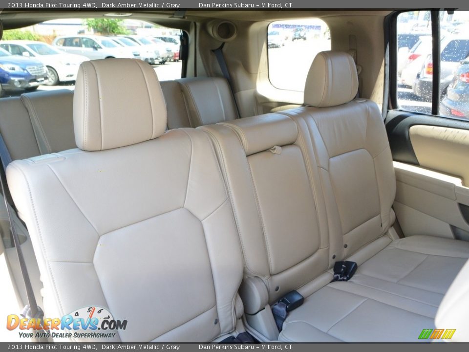 2013 Honda Pilot Touring 4WD Dark Amber Metallic / Gray Photo #19