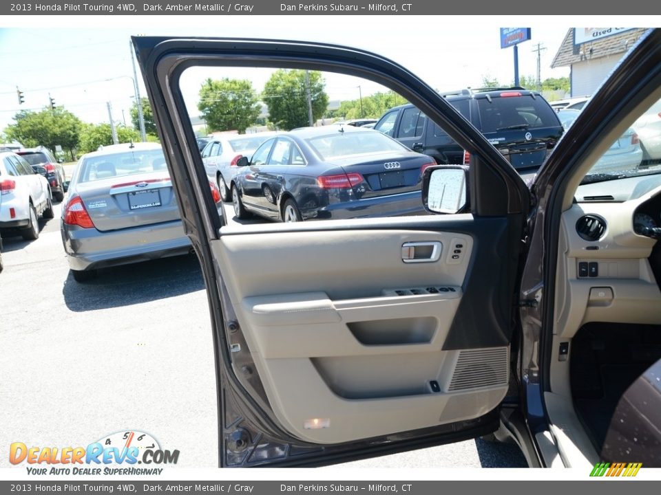 2013 Honda Pilot Touring 4WD Dark Amber Metallic / Gray Photo #20