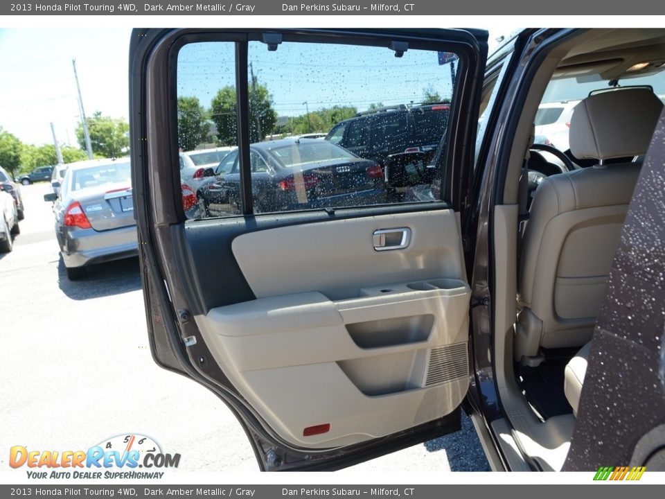 2013 Honda Pilot Touring 4WD Dark Amber Metallic / Gray Photo #21