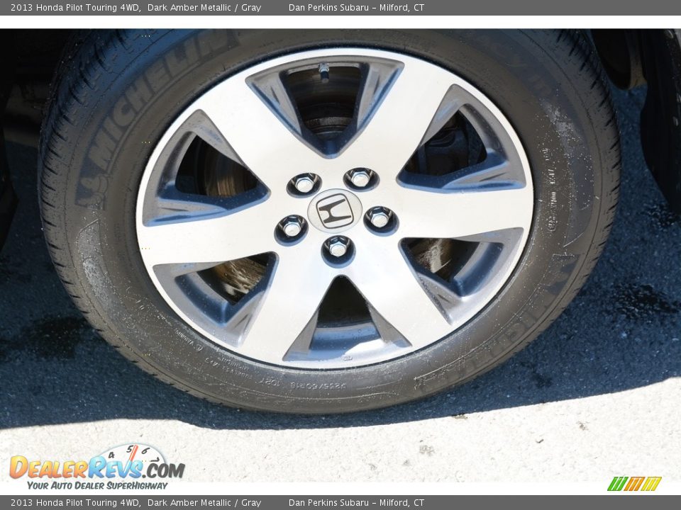 2013 Honda Pilot Touring 4WD Dark Amber Metallic / Gray Photo #24