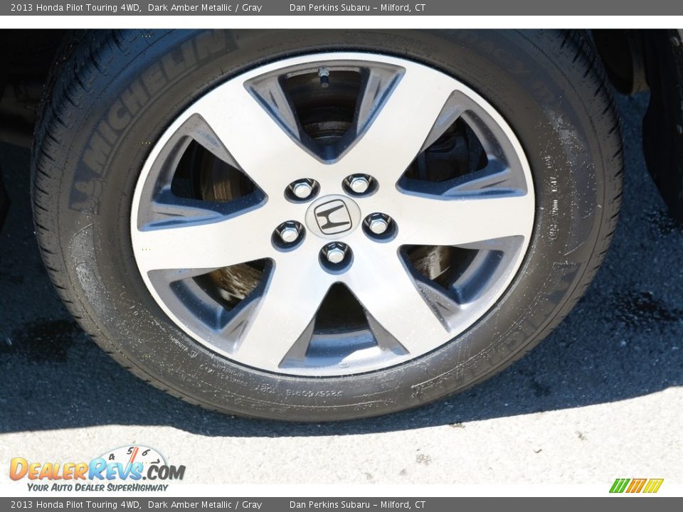 2013 Honda Pilot Touring 4WD Dark Amber Metallic / Gray Photo #25