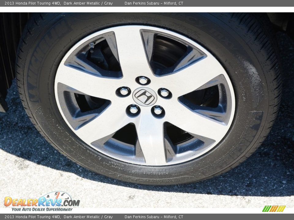 2013 Honda Pilot Touring 4WD Dark Amber Metallic / Gray Photo #26