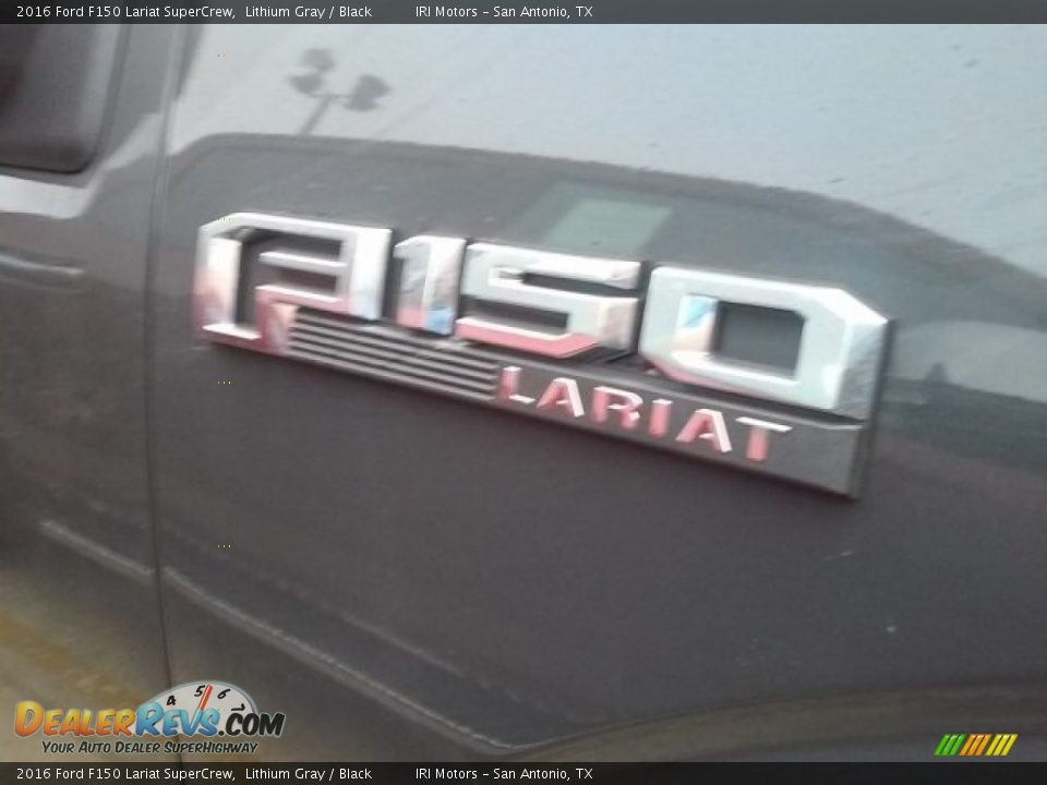 2016 Ford F150 Lariat SuperCrew Lithium Gray / Black Photo #10