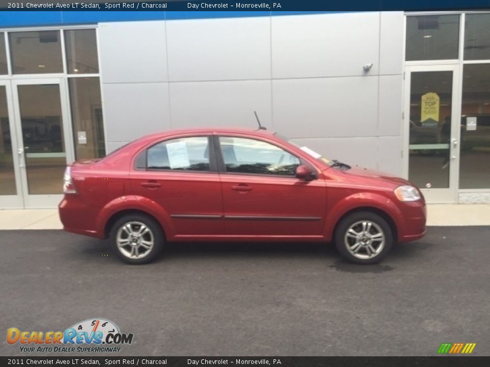 2011 Chevrolet Aveo LT Sedan Sport Red / Charcoal Photo #2