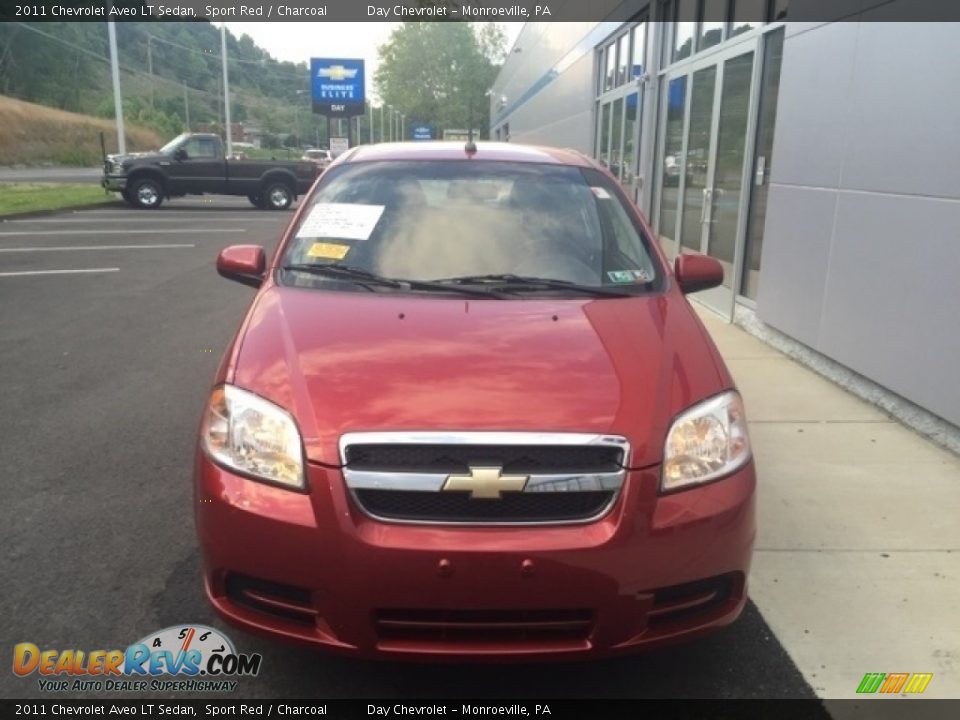 2011 Chevrolet Aveo LT Sedan Sport Red / Charcoal Photo #3