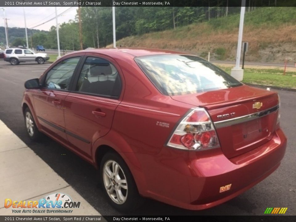 2011 Chevrolet Aveo LT Sedan Sport Red / Charcoal Photo #5