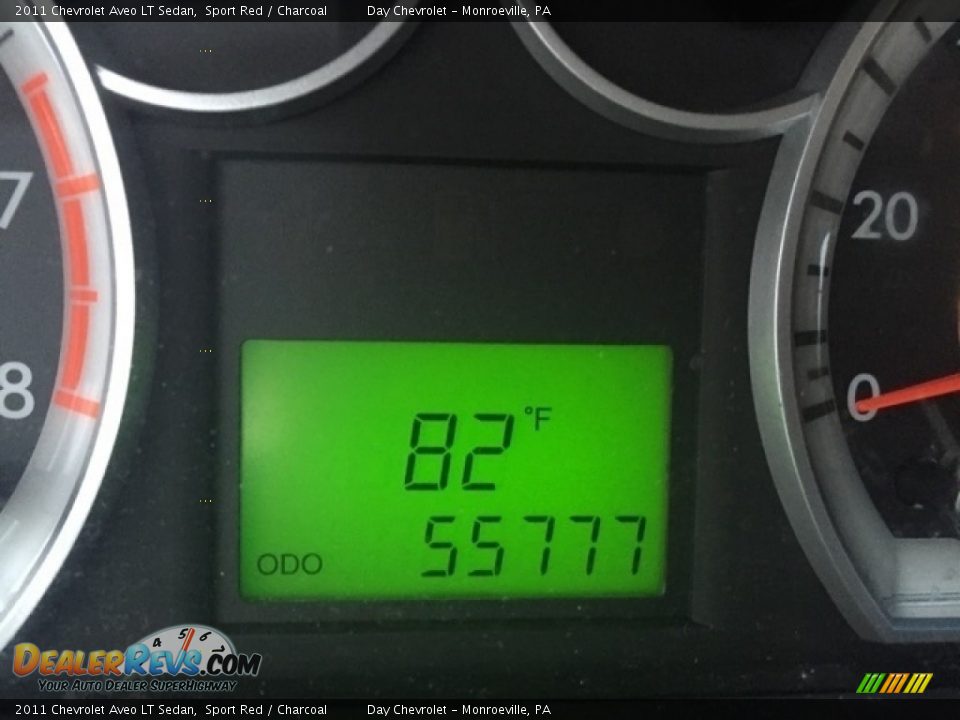 2011 Chevrolet Aveo LT Sedan Sport Red / Charcoal Photo #10