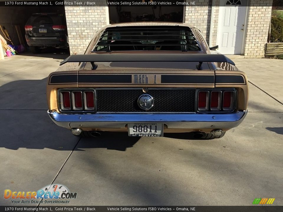 1970 Ford Mustang Mach 1 Gold Priza Teek / Black Photo #3