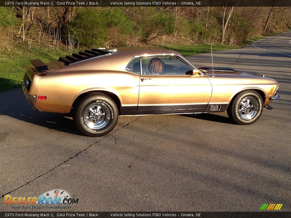 1970 Ford Mustang Mach 1 Gold Priza Teek / Black Photo #4