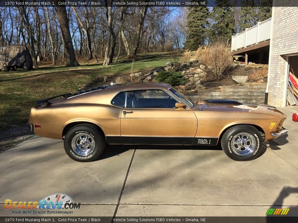 1970 Ford Mustang Mach 1 Gold Priza Teek / Black Photo #5