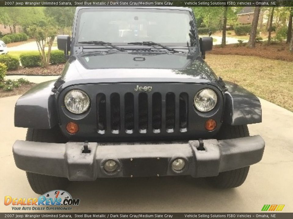 2007 Jeep Wrangler Unlimited Sahara Steel Blue Metallic / Dark Slate Gray/Medium Slate Gray Photo #4