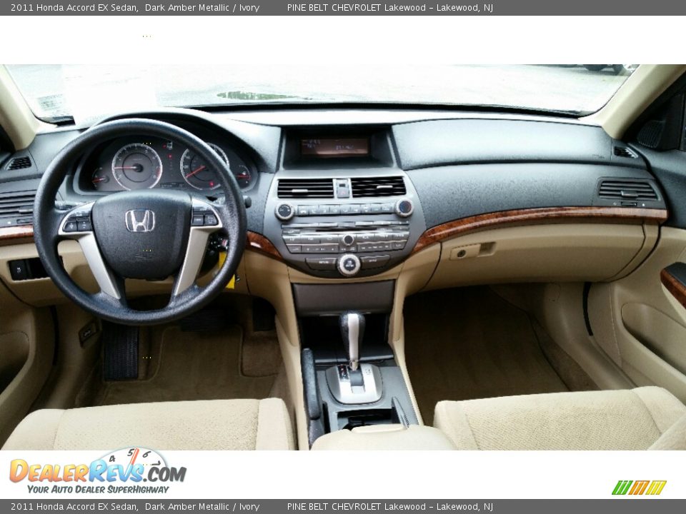 2011 Honda Accord EX Sedan Dark Amber Metallic / Ivory Photo #13