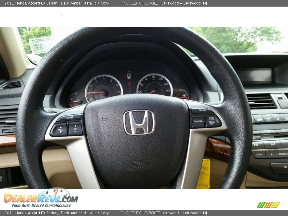 2011 Honda Accord EX Sedan Dark Amber Metallic / Ivory Photo #14