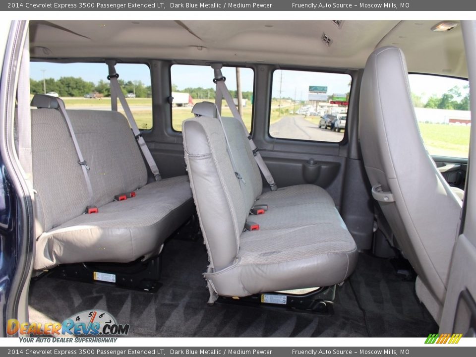 2014 Chevrolet Express 3500 Passenger Extended LT Dark Blue Metallic / Medium Pewter Photo #5